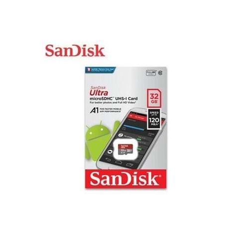 Hafıza Kartı 32 GB 120Mb/s Sandisk SDSQUA4-032G-GN6MN