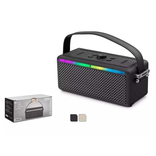 Bluetooth Hoparlör Usb-Sd Rgb Işıklı 185x78x78 Hadron M82