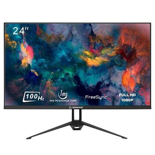 Monitör 24 İnç 100 Hz 1Ms Rampage Crux CR24R100