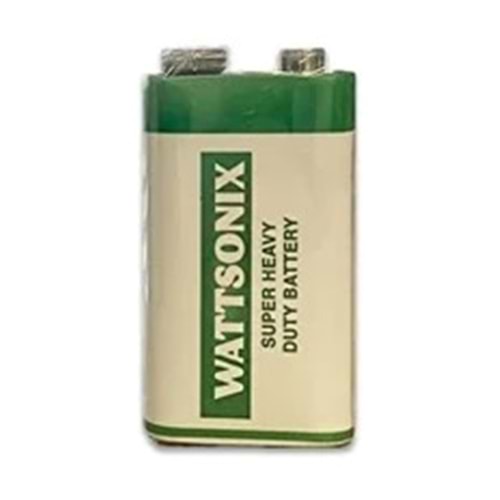 Pil 9V Alüminyum Wattsonix