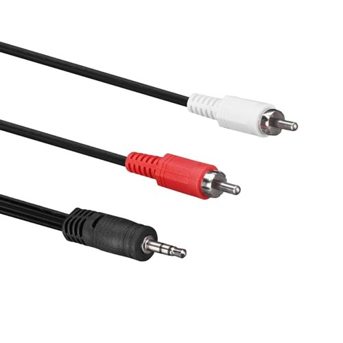 3.5 MM. Aux To 2Rca Ses Kablosu 3 M S-link SL-872