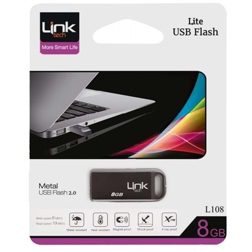Flash Bellek 8 GB Metal Usb 2.0 Link Tech L108