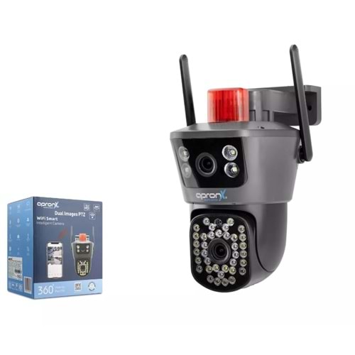 Güvenlik Wifi Kamera 2 Li 4 Mp 3.6 Mm Lens Siyah Hadron Wpb246