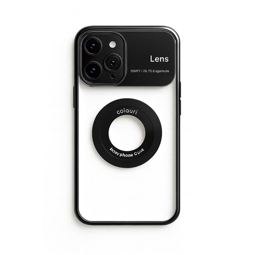 İphone 15 Pro Max Kılıf Kamera Korumalı Magsafe Colourl Siyah