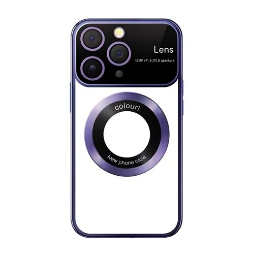 İphone 13 Pro Kılıf Kamera Korumalı Magsafe Colourl Mor
