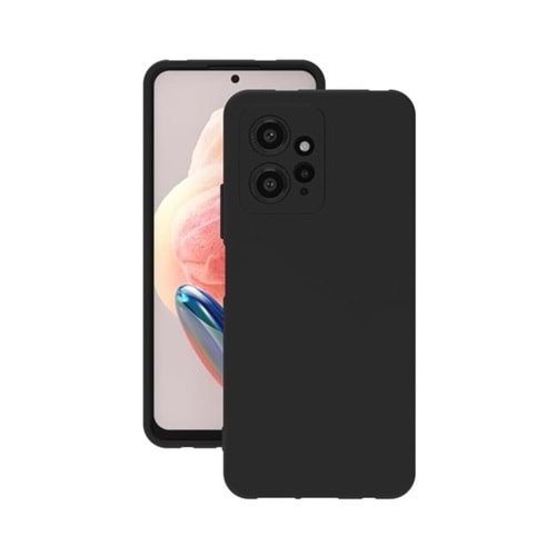 Kılıf Xiaomi Redmi Note 12 Rubber Silikon Siyah