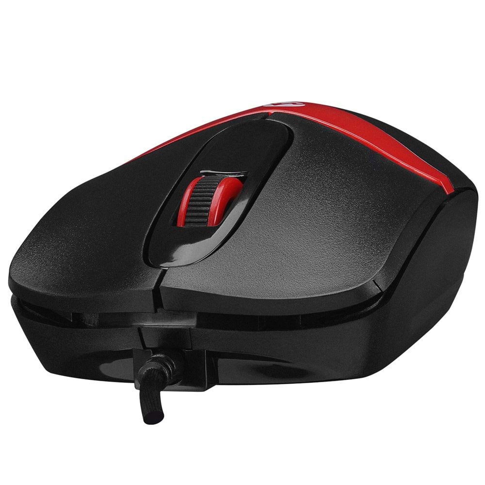 Mouse Optik 3D 1200 Dpi Everest Sm-220 Siyah Kırmızı
