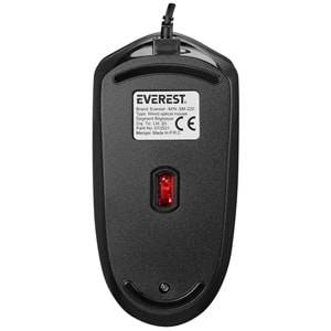 Mouse Optik 3D 1200 Dpi Everest Sm-220 Siyah Kırmızı