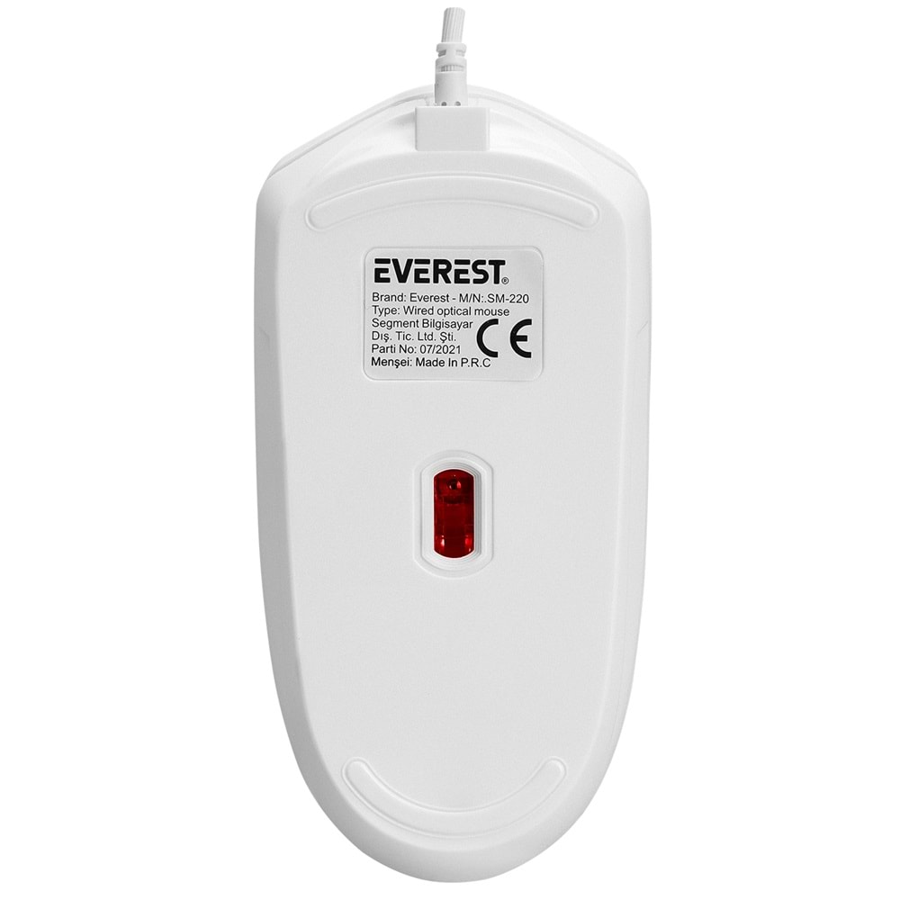 Mouse Optik 3D 1200 Dpi Everest Sm-220 Beyaz Gri