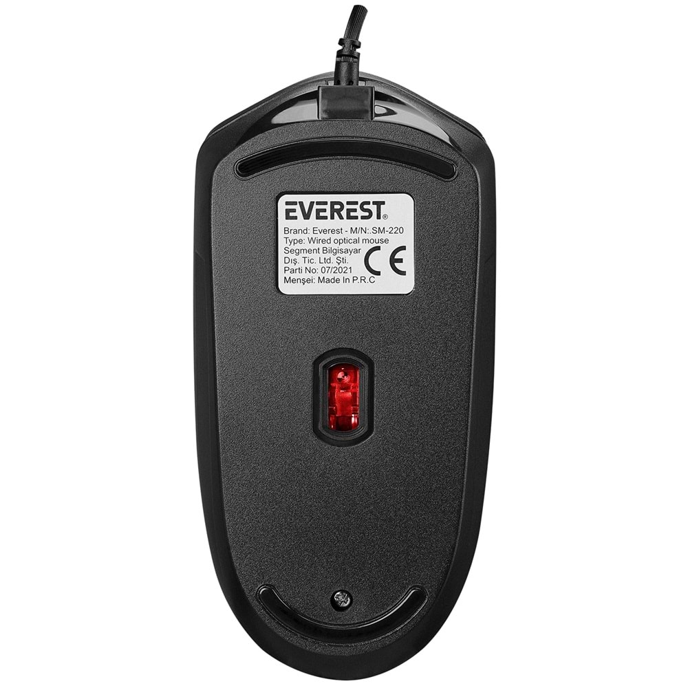 Mouse Optik 3D 1200 Dpi Everest Sm-220 Siyah Mavi
