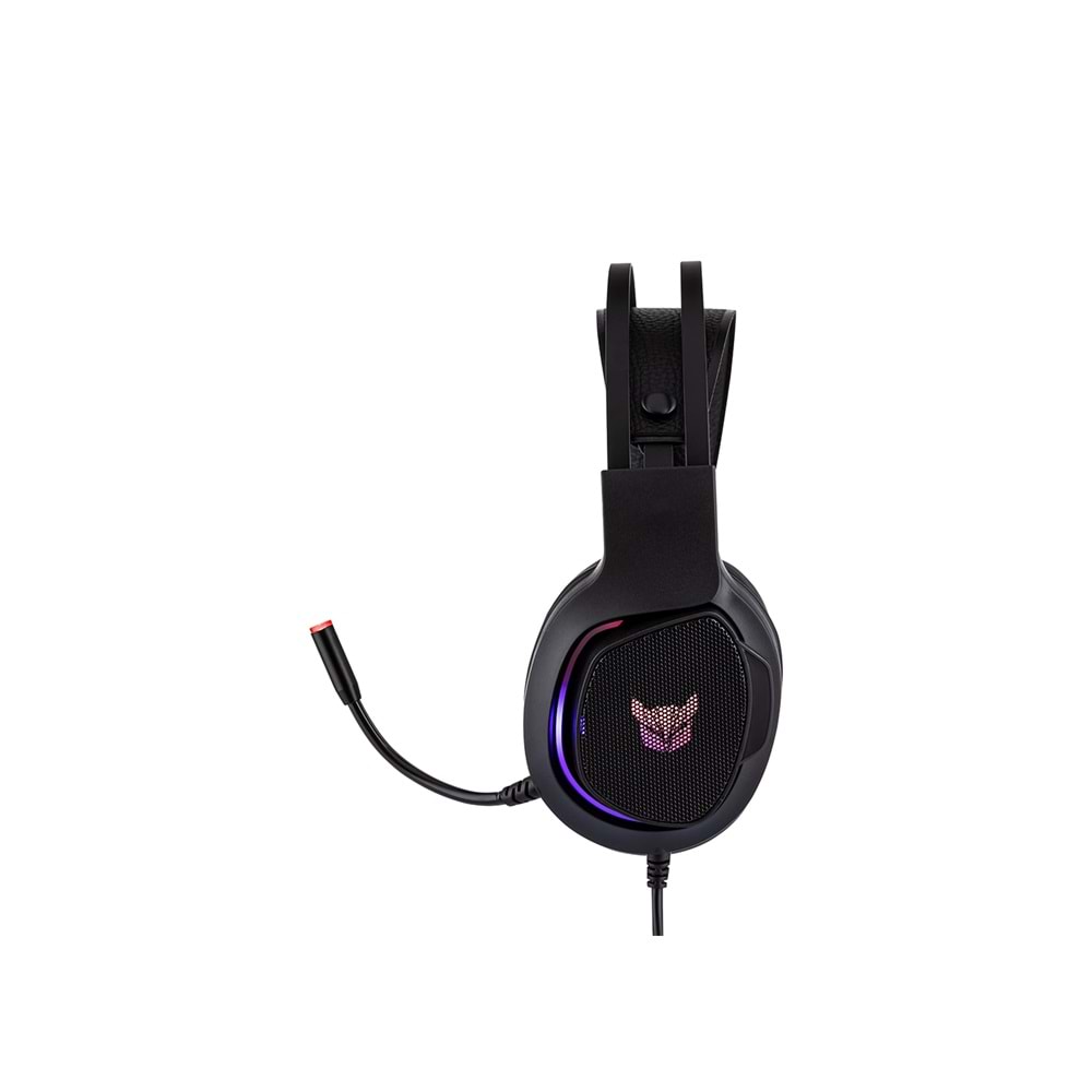 Kulaklık Mikrofonlu Oyuncu Usb 7.1 RGB Ledli Rowl RGH-01 TYTO Siyah