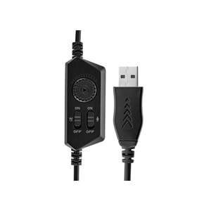 Kulaklık Mikrofonlu Oyuncu Usb 7.1 RGB Ledli Rowl RGH-01 TYTO Siyah