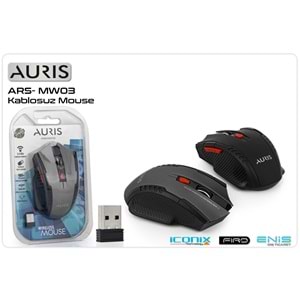 Mouse Kablosuz Auris ARS-MW03 Siyah