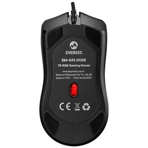 Mouse Oyuncu Gaming Led Işıklı 1600-7200 Dpi Everest SM-G14 DUSK
