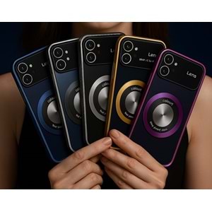 İphone 15 Pro Max Kılıf Kamera Korumalı Magsafe Colourl Koyu Kırmızı