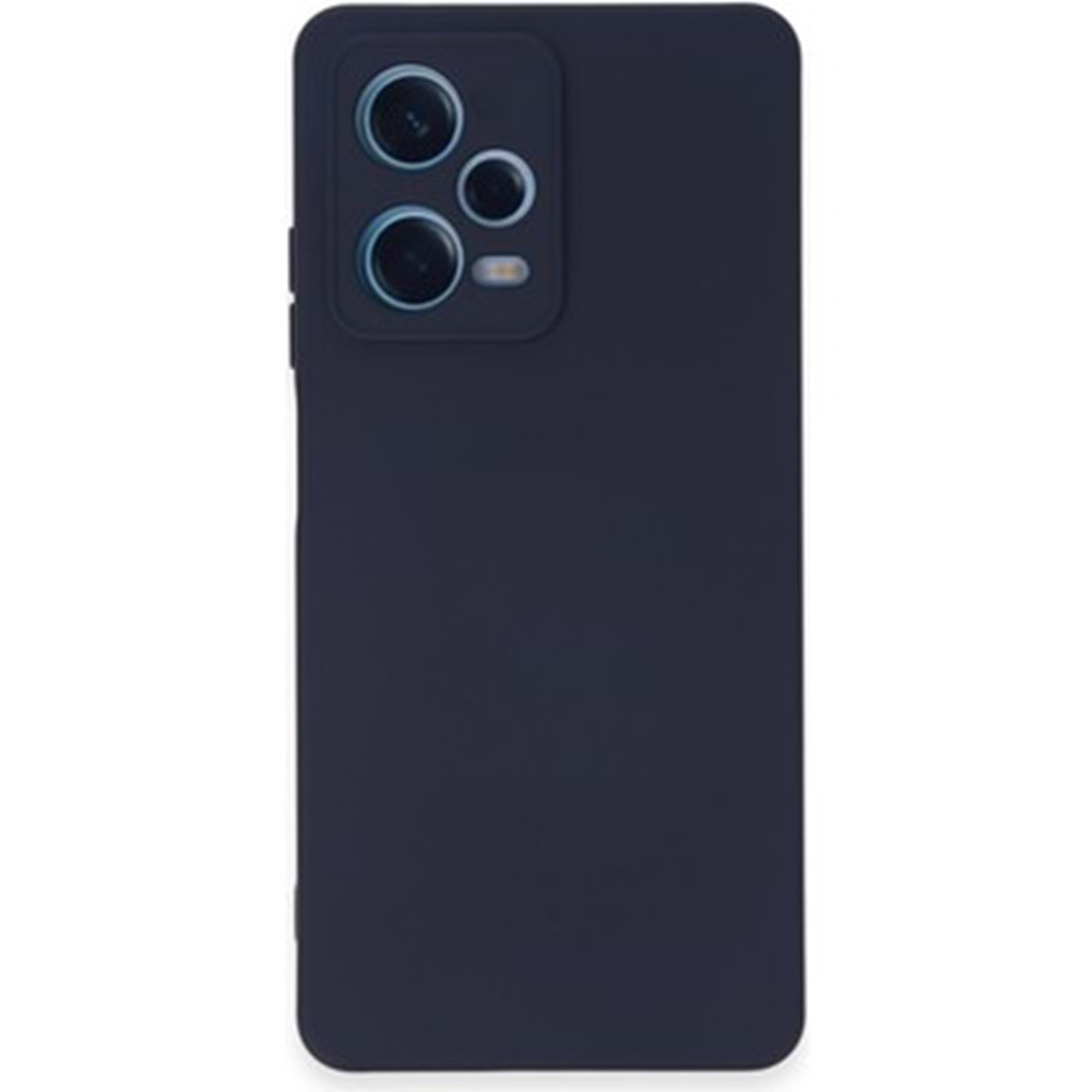 Kılıf Xiaomi Redmi Note 12 Pro 5G Rubber Silikon Lacivert
