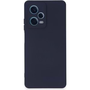 Kılıf Xiaomi Redmi Note 12 Pro 5G Rubber Silikon Lacivert