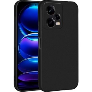 Kılıf Xiaomi Redmi Note 12 Pro 5G Rubber Silikon Siyah