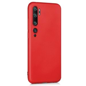 Kılıf Xiaomi Mi Note 10 Pro Silikon Kırmızı